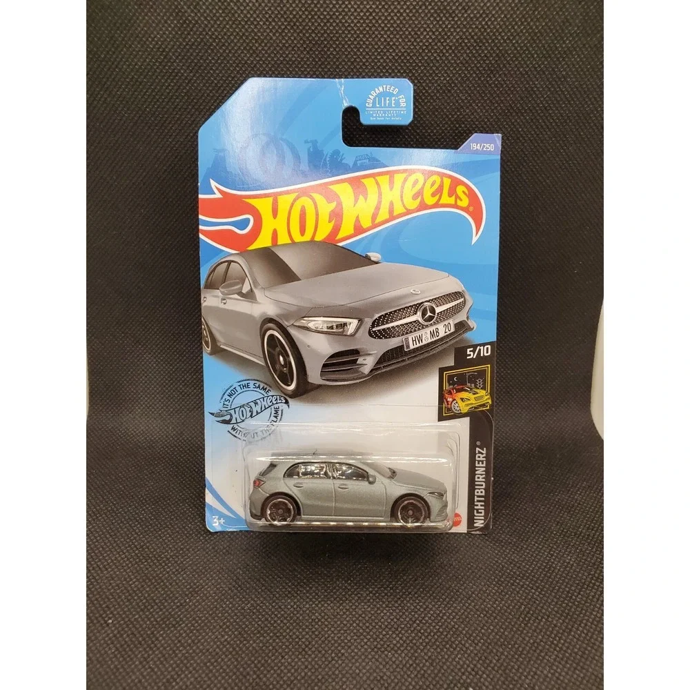 2020 Hot Wheels ~ '19 Mercedes-Benz A-Class ~ Nightburnerz  ~ 194/250 ~ Silver
